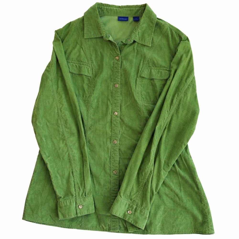 Westbound corduroy jacket shirt green size 18